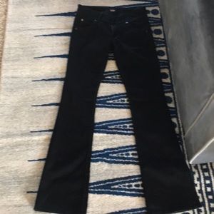 Hudson Jeans Size 27 Black, Boot Cut Flap pocket.